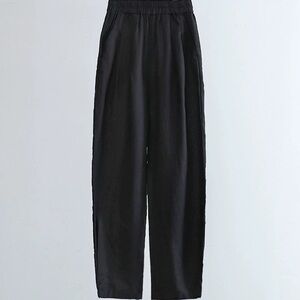 Wide-Leg Linen Pants - Flowy & Comfy (L) WARM